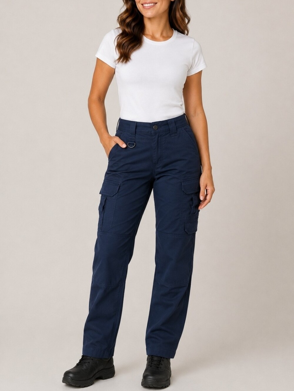5.11 Tactical TACLITE Pro Ripstop Cargo Pants Navy Blue Women's 6 Long Utility
